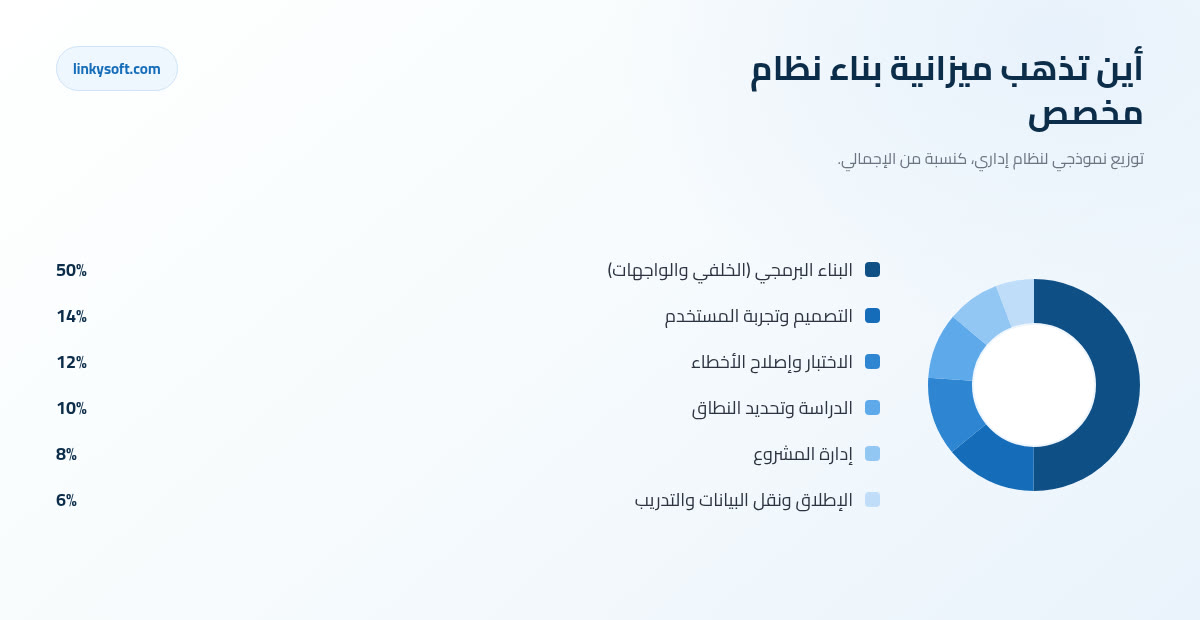 أين تذهب ميزانية بناء نظام مخصص
