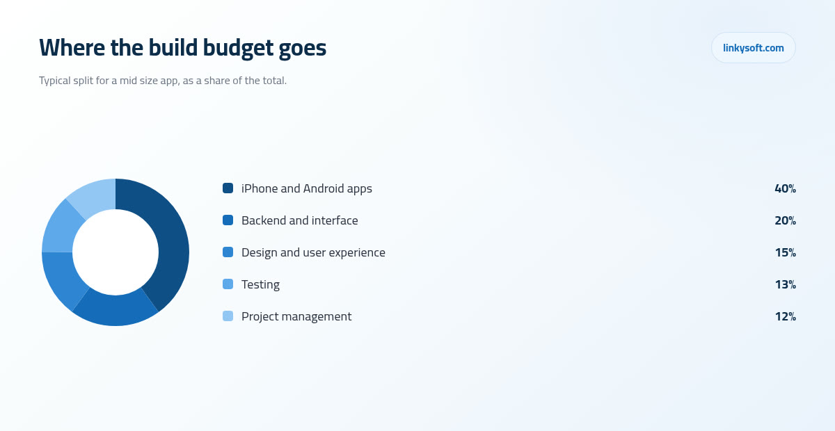 Where the build budget goes