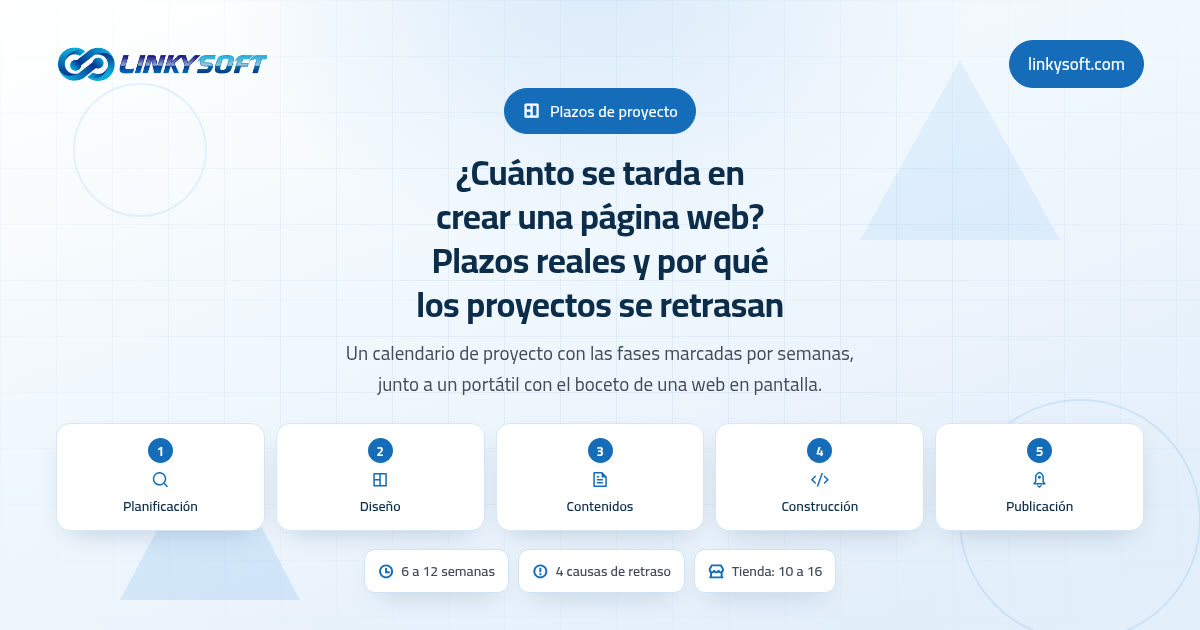 ¿Cuánto se tarda en crear una página web? Plazos reales y por qué los proyectos se retrasan