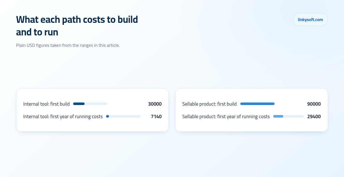 What each path costs to build and to run