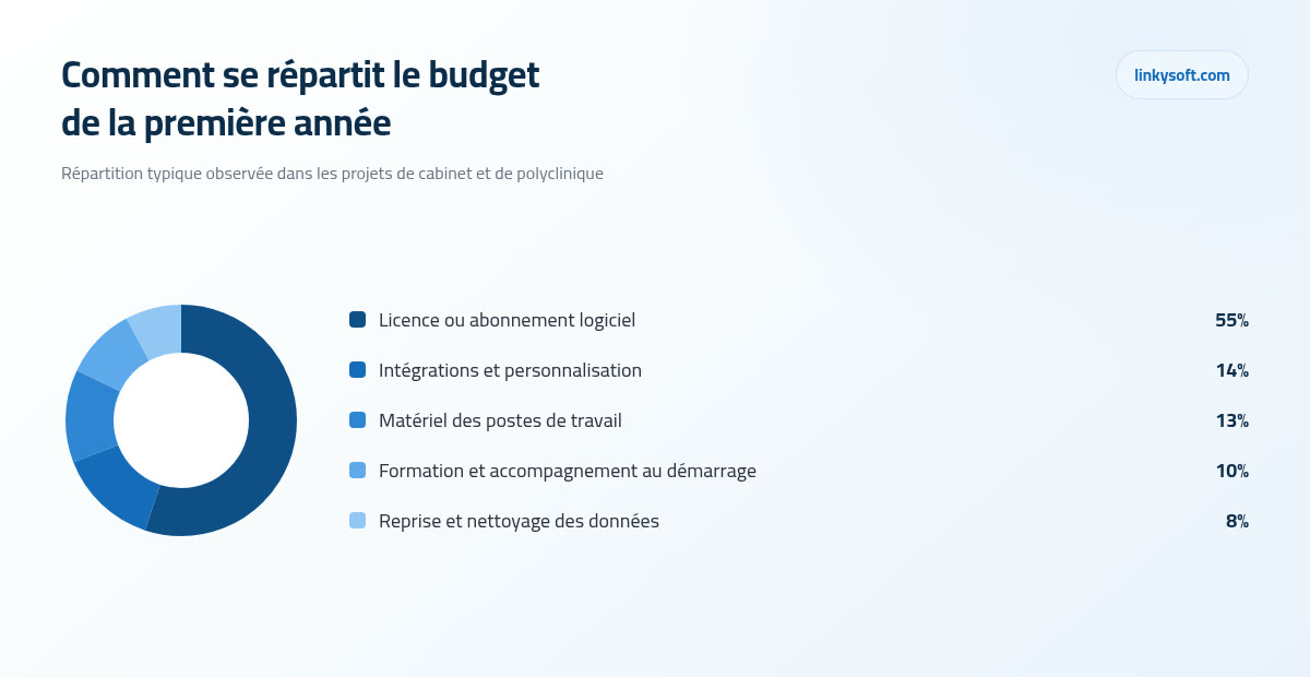 Comment se répartit le budget de la première année
