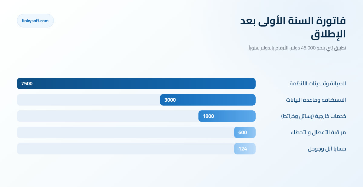 فاتورة السنة الأولى بعد الإطلاق