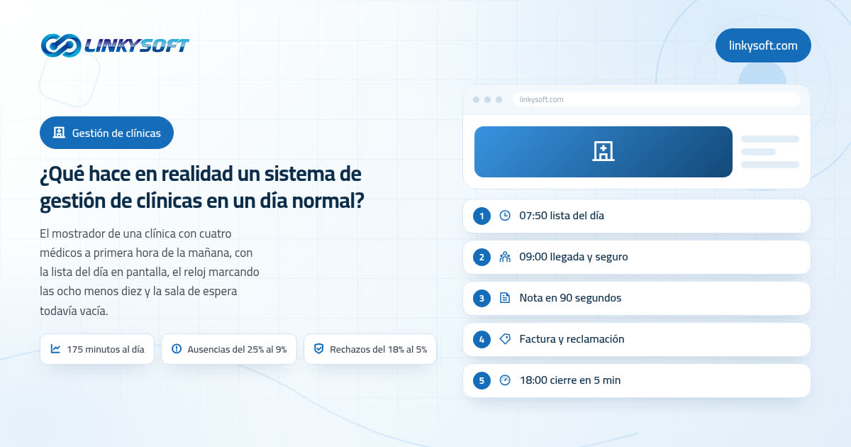 ¿Qué hace en realidad un sistema de gestión de clínicas en un día normal?