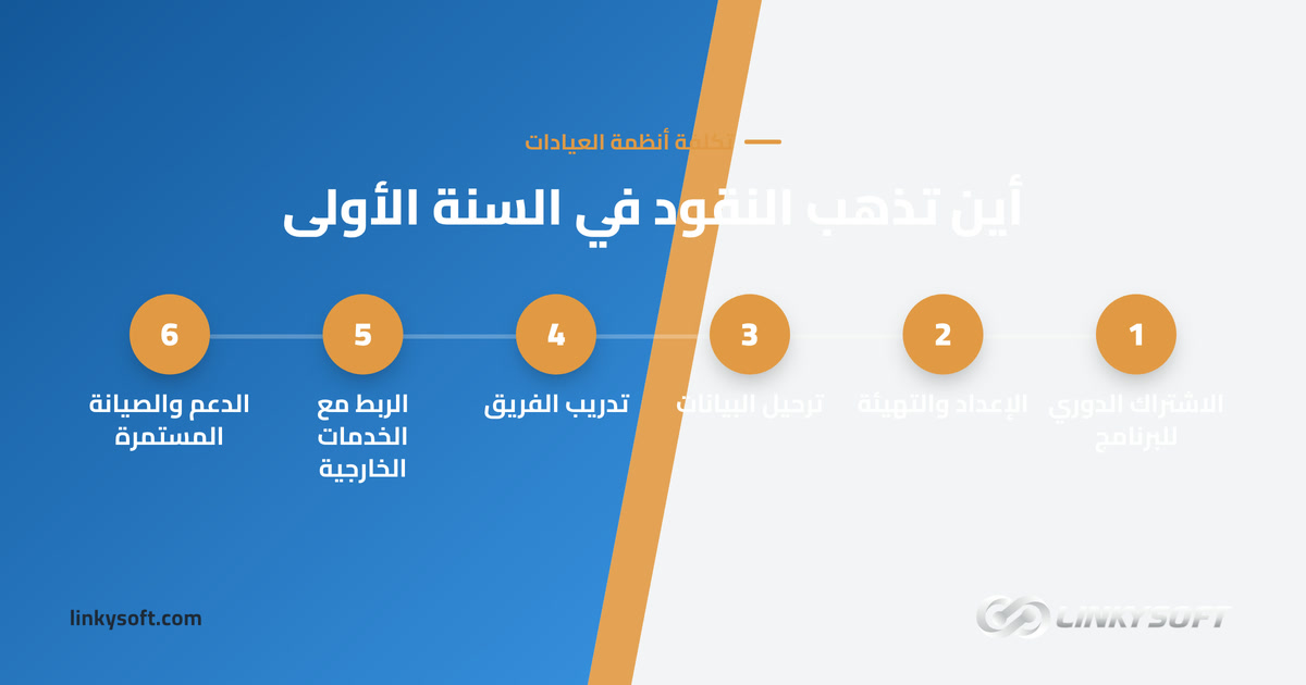 أين تذهب النقود في السنة الأولى