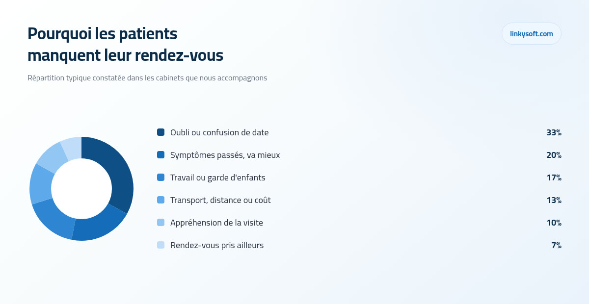 Pourquoi les patients manquent leur rendez-vous