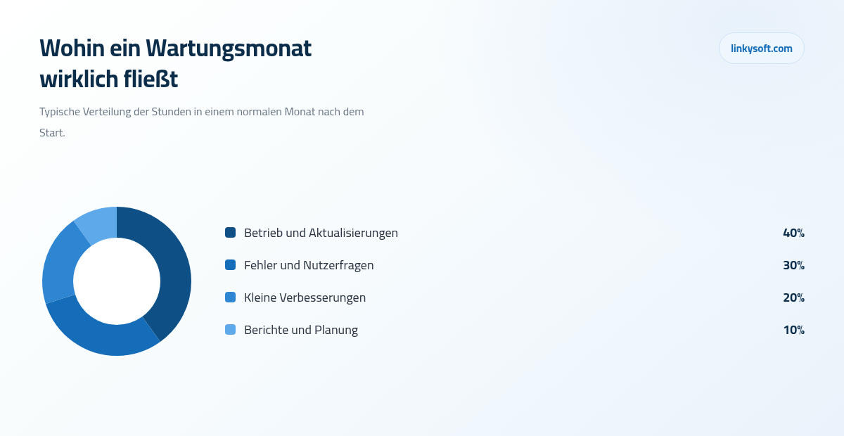 Wohin ein Wartungsmonat wirklich fließt