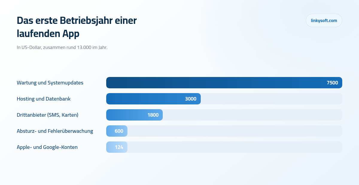 Das erste Betriebsjahr einer laufenden App