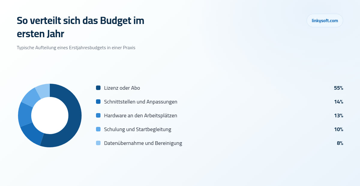 So verteilt sich das Budget im ersten Jahr