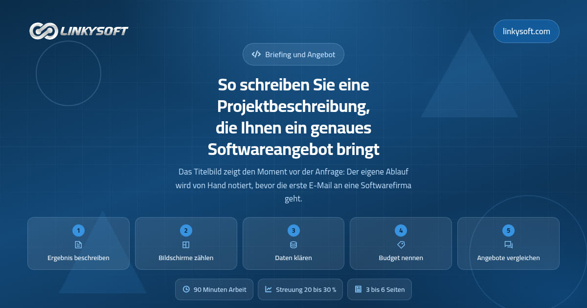 So schreiben Sie eine Projektbeschreibung, die Ihnen ein genaues Softwareangebot bringt