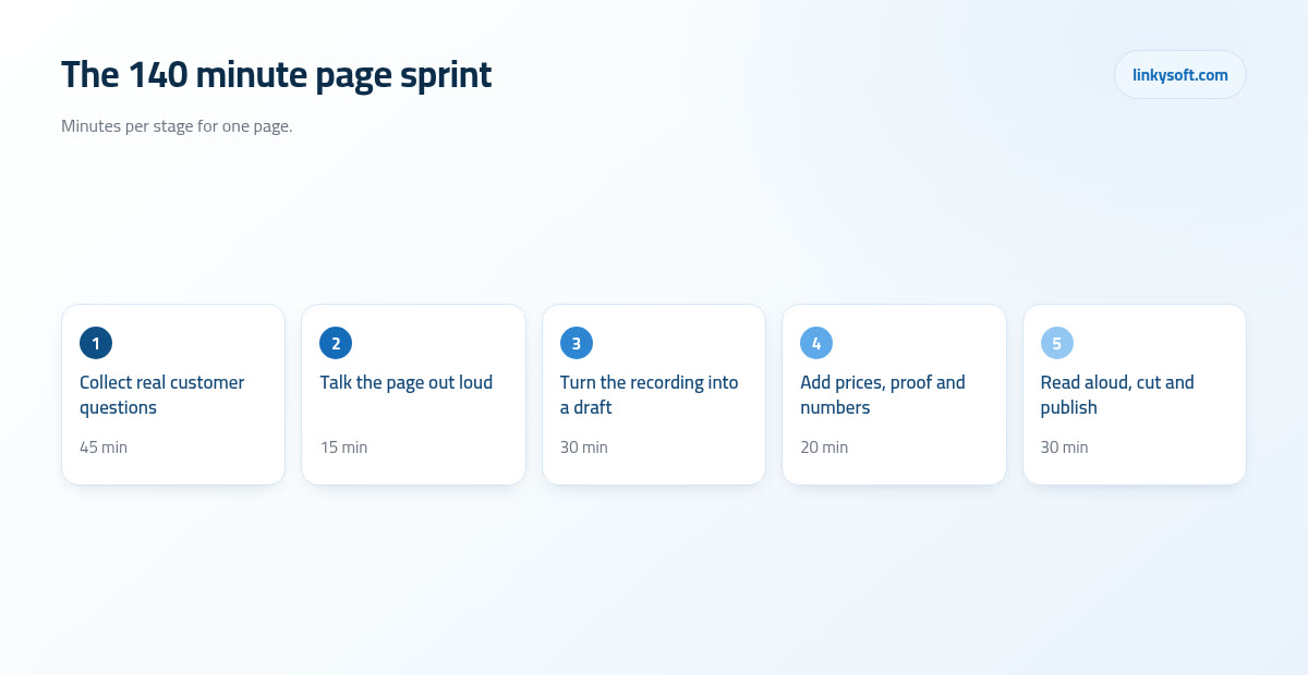 The 140 minute page sprint