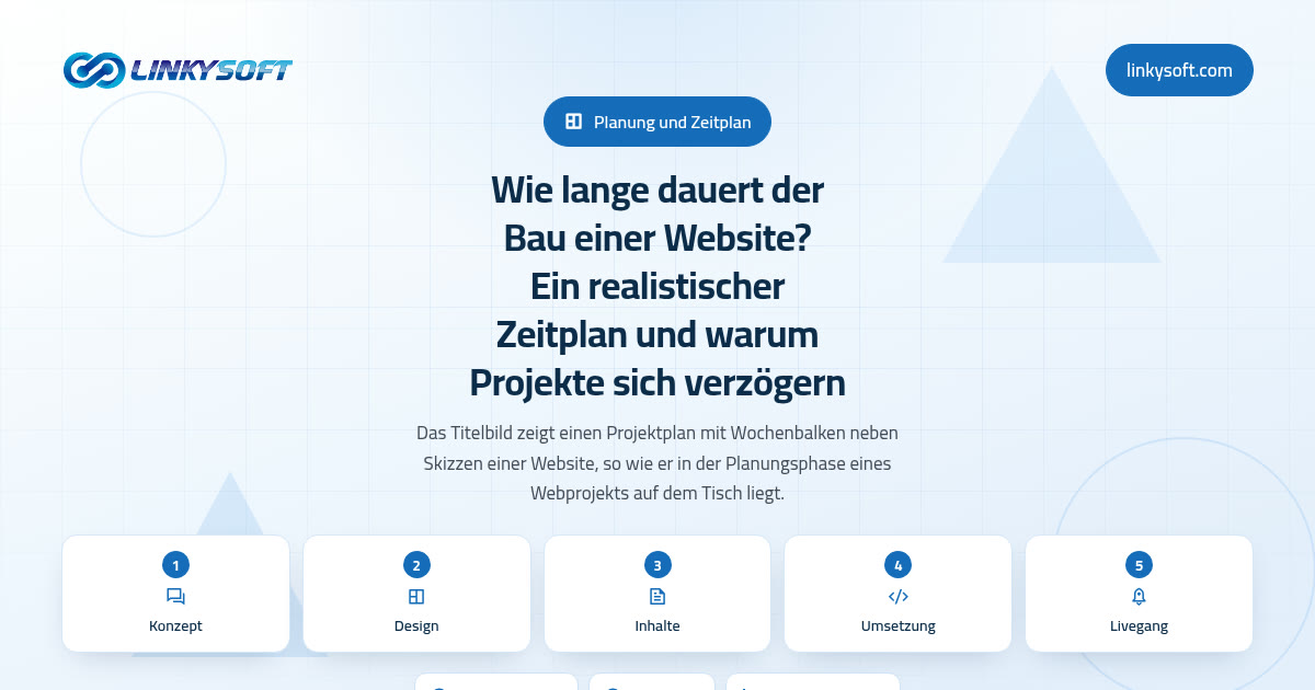 Wie lange dauert der Bau einer Website? Ein realistischer Zeitplan und warum Projekte sich verzögern