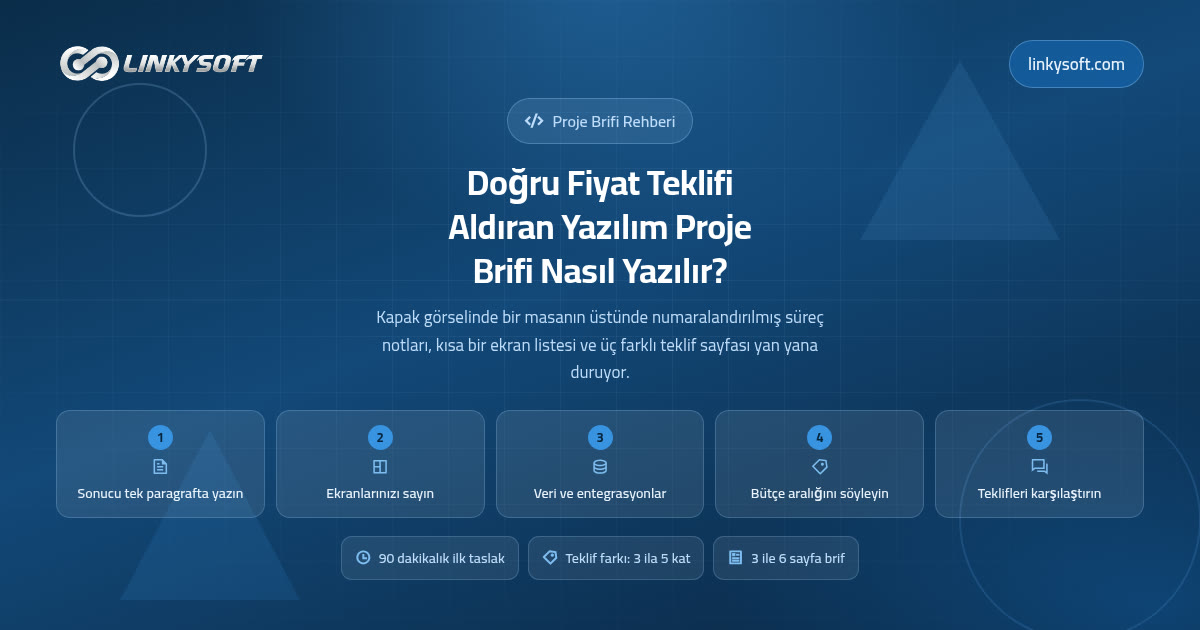 Doğru Fiyat Teklifi Aldıran Yazılım Proje Brifi Nasıl Yazılır?